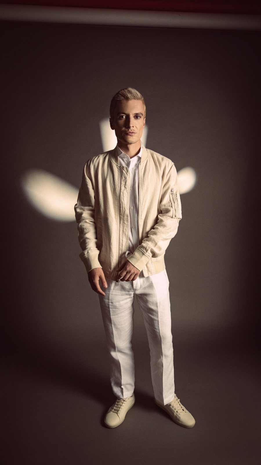 Sheer garment-dyed top, oxblood, French seam